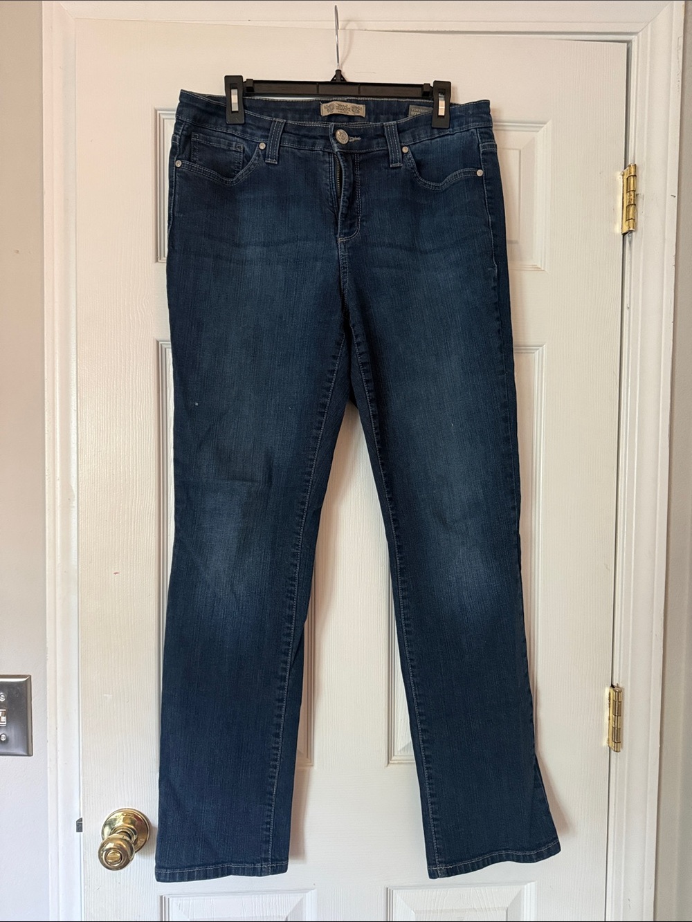 Vintage America Dark Blue Women's Straight-Leg Jeans